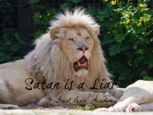 Satan is a liar, devotional thought at Great Peace Academy