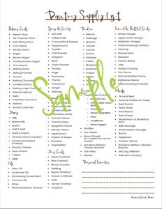 Pantry Supply List to Keep a Well-stocked Kitchen | Renée at Great Peace #mealplanning #homemaker #dinnerideas