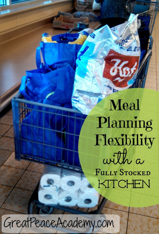 Meal planning with stocked kitchen via Great Peace Academy