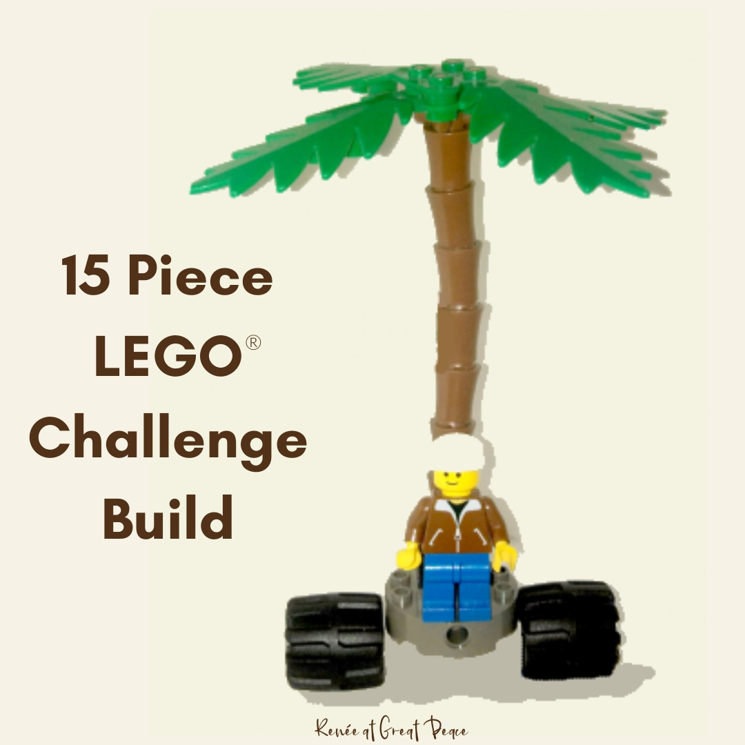 LEGO Challenge Builds for Families or Groups | Renee at Great Peace #LEGO #LEGOBricks #LEGOLearning #handsonlearning #education #schoolathome #homeschool #ihsnet