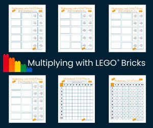Multiplying with LEGO Bricks Printable Grouping Sheets | GreatPeaceLiving.com #LEGO #Math #Homeschool