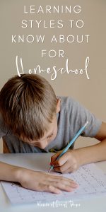 Learning Styles to Know About for Homeschool | Renee at Great Peace #homeschool #homeschooling #howtohomeschool #homeschoolmoms #learningstyles #education #ihsnet