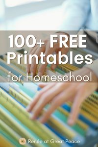 Incredible Index of Free Homeschool Printables | Renée at Great Peace #homeschool #homeschoolmoms #ihsnet