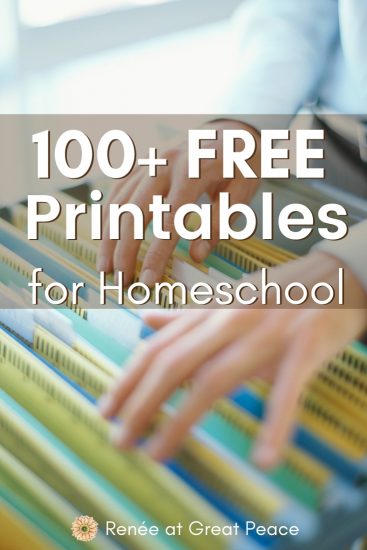 Free Homeschool Printables | Renée at Great Peace