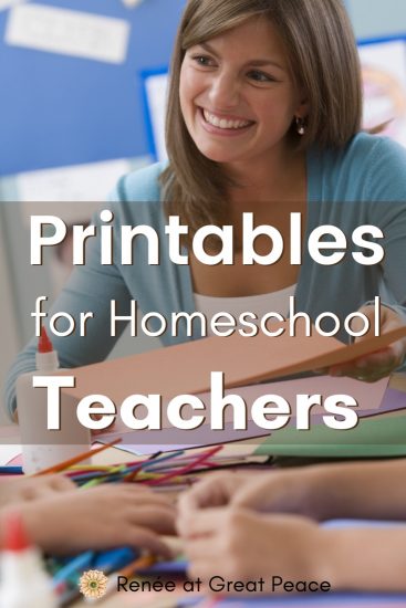 Free Homeschool Printables | Renée at Great Peace