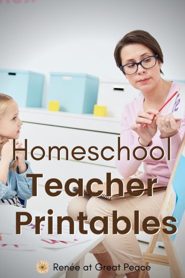 Free Homeschool Printables | Renée at Great Peace