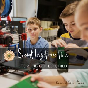 Social Instruction for the Gifted Child | Renée at Great Peace #gtchat #gifted #ihsnet #homeschool