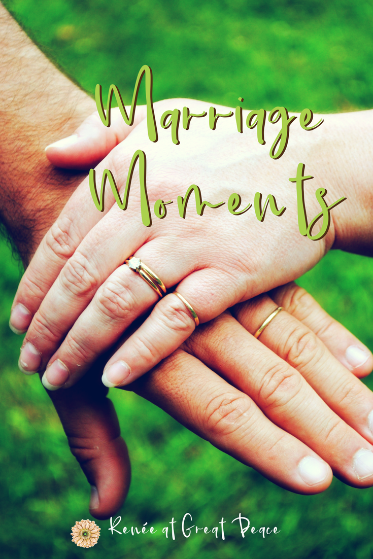 Marriage Moments with Renée at Great Peace~Marriage Moments explores how wives can grow and strengthen their Christian marriages. Learn the bibilical model and find peace when following God's design.