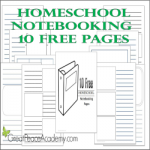 Free homeschool notebooking pages | Great Peace Academy