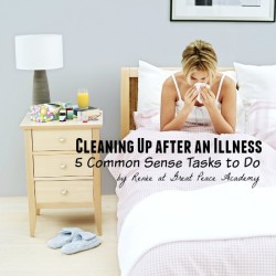 Cleaning up after an illness, 5 Tasks to do. | Great Peace Academy