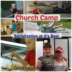 Church camp for socialization, an ideal combination. Great Peace Academy