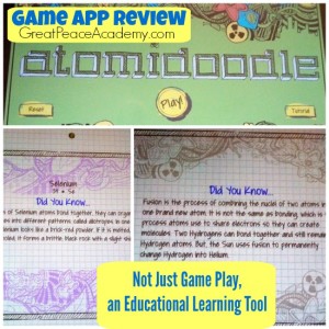 Atomidoodle Game App Review. How Kids can learn the Periodic Table in a Fun Game App. | Great Peace Academy