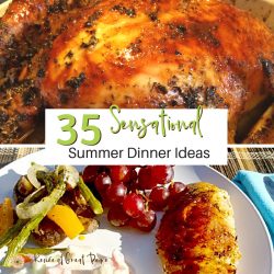 35 Sensational Summer Dinner Ideas | Renée at Great Peace #mealplanning #summerdinner #family