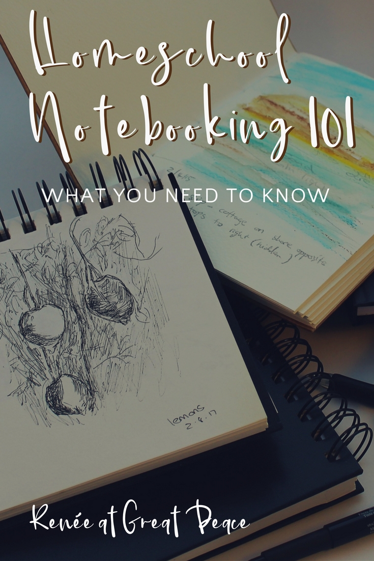 Homeschool Notebooking 101 - What You Need to Know | Renée at Great Peace #ihsnet #homeschool #notebooking