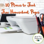 10 Places to Find Free Homeschool Pages | GreatPeaceAcademy.com #Printables #Homeschool