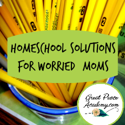Homeschool Solutions for Worried Moms | Renée at Great Peace #homeschool #moms #homeschoolmoms #ihsnet