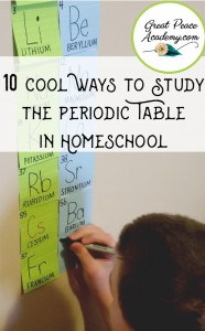 10 Cool Ways to Study the Periodic Table in Homeschool | GreatPeaceAcademy.com
