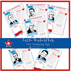 Just the Presidential Facts FREE Notebooking Pages | ReneeatGreatPeace.com #ihsnet #homeschool