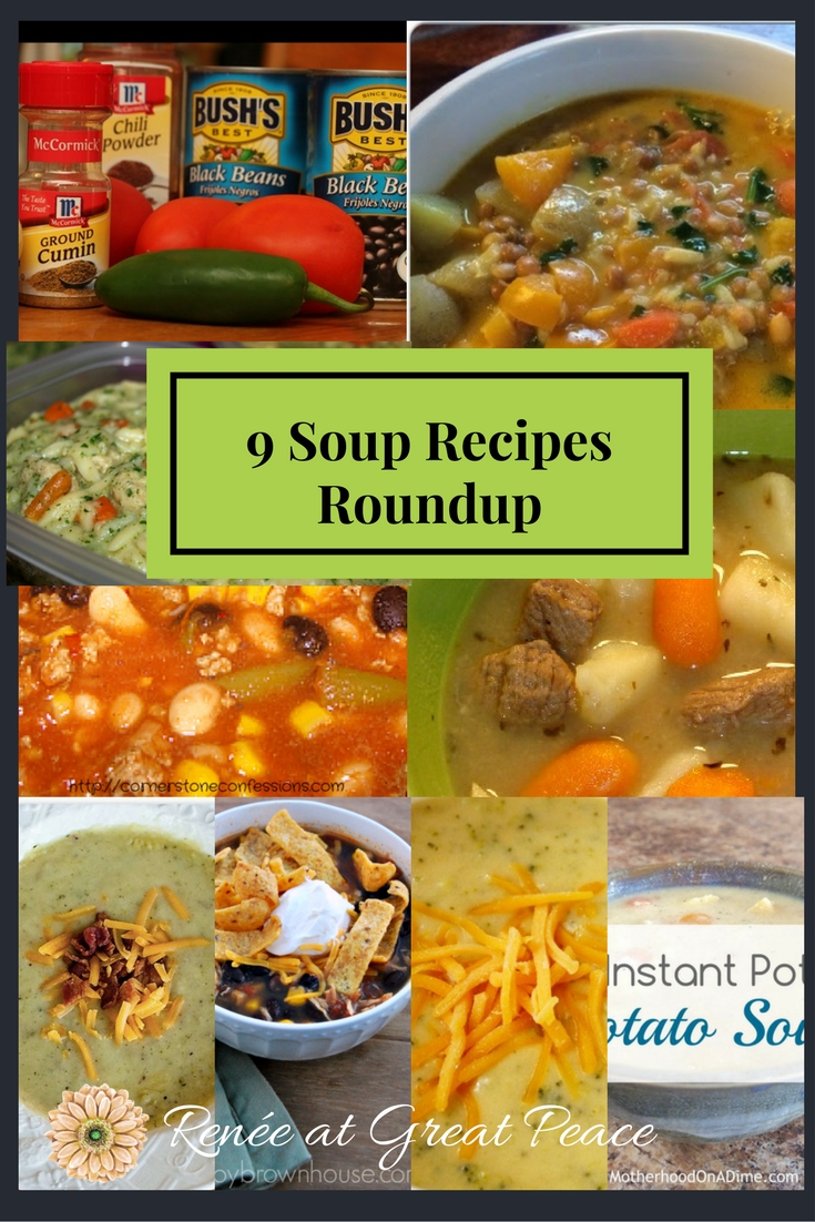 9 Soup Recipes for Winter | Renée at Great Peace