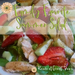 Summer Dinner Idea: Family Favorite Summer Salad | Renée at Great Peace #summerdinner #mealplanning #family