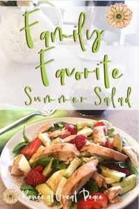 Summer Dinner Idea: Family Favorite Summer Salad | Renée at Great Peace #summerdinner #mealplanning #family