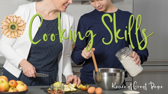 Cooking 101 Life Skills for Gifted Teens | Renée at Great Peace #ihsnet #homeschool #gifted
