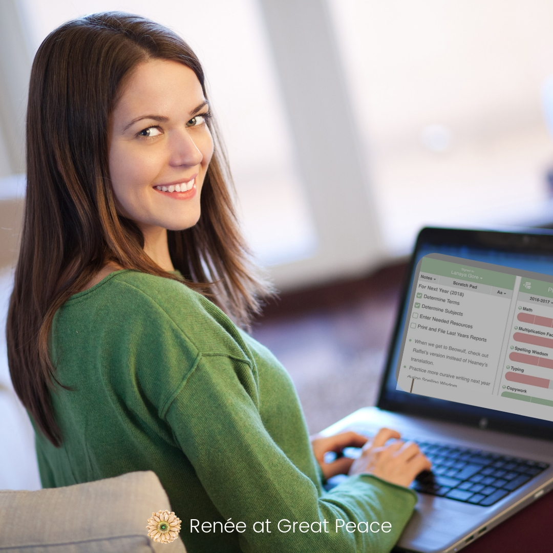 Flexible Homeschool App Makes Planning Easy | Renée at Great Peace #homeschool #planningapp #ihsnet