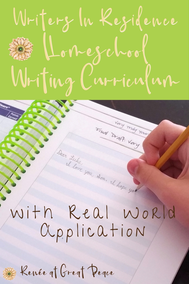 A Writing Curriculum that Teaches with Real World Application | Renée at Great Peace #ihsnet @ApologiaWorld