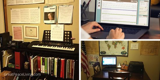 Simple Homeschool Command Center | GreatPeaceLiving.com