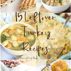 15 Leftover Turkey Recipes | Renée at Great Peace #mealplanning #Thanksgiving #family #ihsnet
