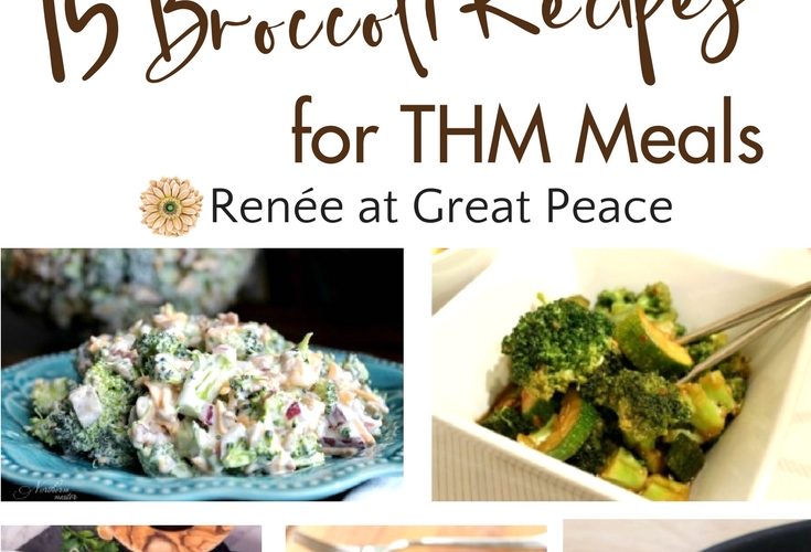 15 Broccoli Recipes for Trim Healthy Mamas | Renée at Great Peace #mealplanning #Trimhealthymama #recipes #broccoli