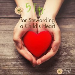 5 Tips for Stewarding a Child's Heart | Renée at Great Peace #parenting #homeschool #family #ihsnet