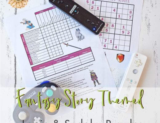 Fantasy Story Logic & Sudoku Puzzles - Get Your Free Printables | Renée at Great Peace #logicpuzzles #gifted #fantasystories #ihsnet #homeschool