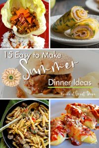 15 Easy to Make Summer Dinner Ideas Get Dinner On the Table With Ease | Renée at Great Peace #mealplanning #summerdinnerideas #ihsnet