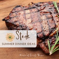 15 Steak for Summer Dinner Ideas | Renée at Great Peace #summerdinner #mealplanning #family