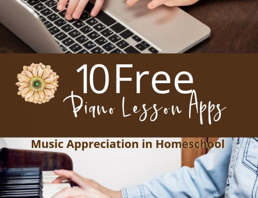 Teaching Music Appreciation in Homeschool with 10 Free Piano Lessons Apps | Renée at Great Peace #musicappreciation #pianolessons #homeschool #ihsnet