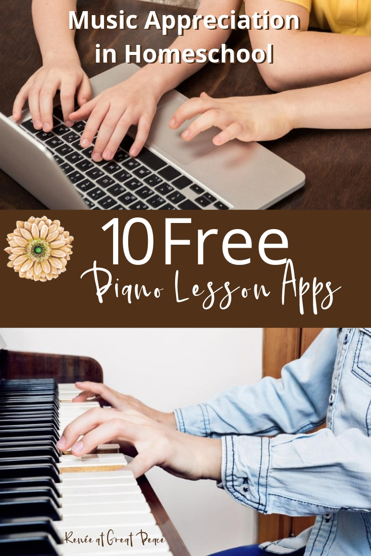 Teaching Music in Homeschool with 10 Free Piano Lessons Apps