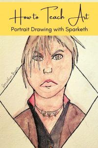 How to Teach Portrait Drawing to Kids | Renée at Great Peace #homeschoolart #portraitdrawings #art