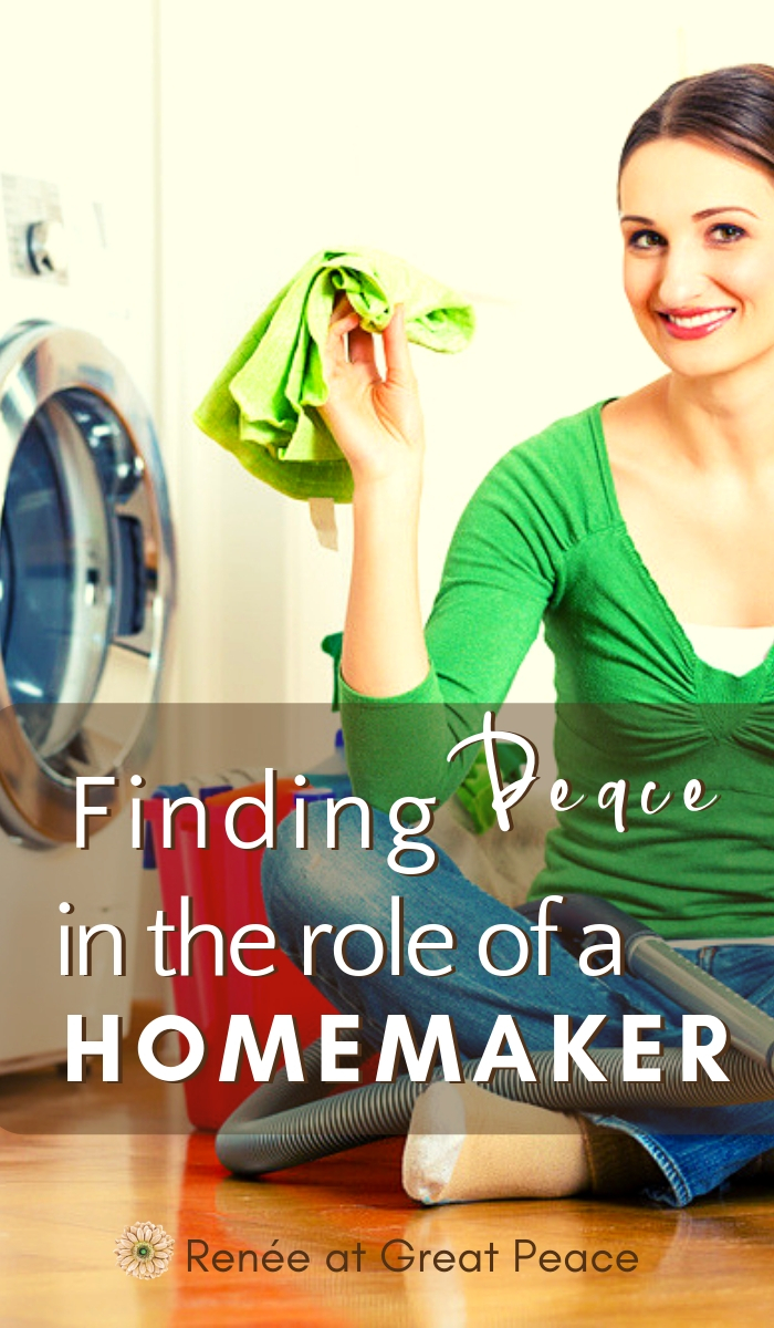 Finding Peace in the Role of a Homemaker | Renée at Great Peace #homemaker #householdmanagement #chores #keeping
