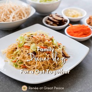 Family Dinner Ideas for a Get Together | Renée at Great Peace #mealplanning #familydinner #familydinnerideas #dinner #ihsnet