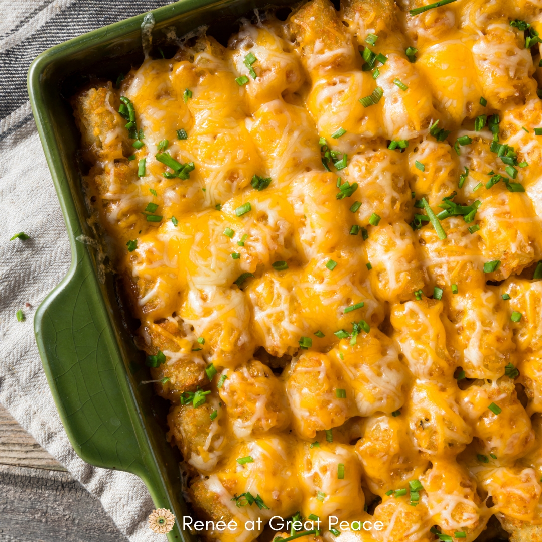 35+ Back to Homeschool Dinner Ideas including a tater tot casserole, sloppy joes, pizza, and other fun ideas | Renee at Great Peace #homeschool #dinnerideas #familydinnerideas #ihsnet