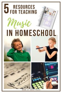 5 Confidence Boosting FREE Resources for Teaching Music in Homeschool | ReneeatGreatPeace.com #music #homeschool #homeschoolmom #homeschooling #musicinhomeschool #ihsnet