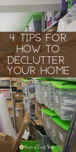 How to Declutter Your Home | Renee at Great Peace #homemaking #homeorganization #declutter #organization #keeperathome #moms #dads