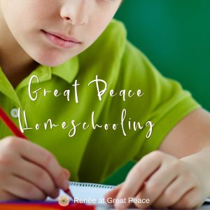 Great Peace Homeschooling | ReneeatGreatPeace.com #homeschool #ihsnet