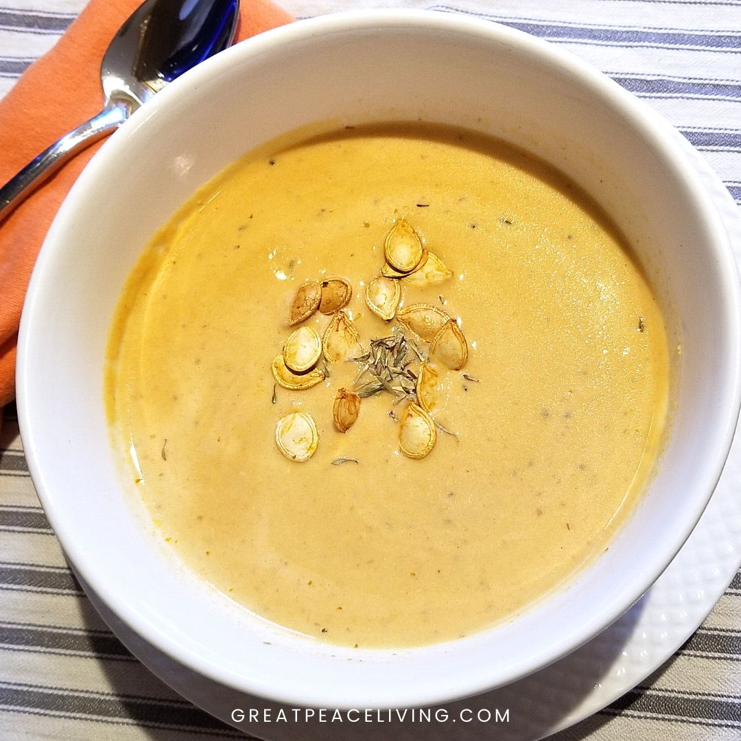 Warm Ginger Pumpkin Soup