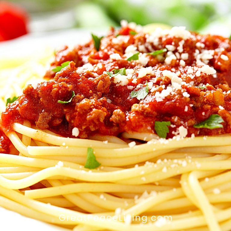 Italian Meat Sauce Recipe | GreatPeaceLivng.com