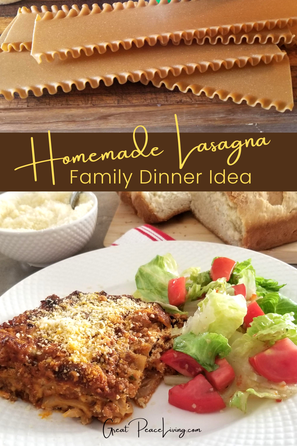 Homemade Lasagna for Family Dinner