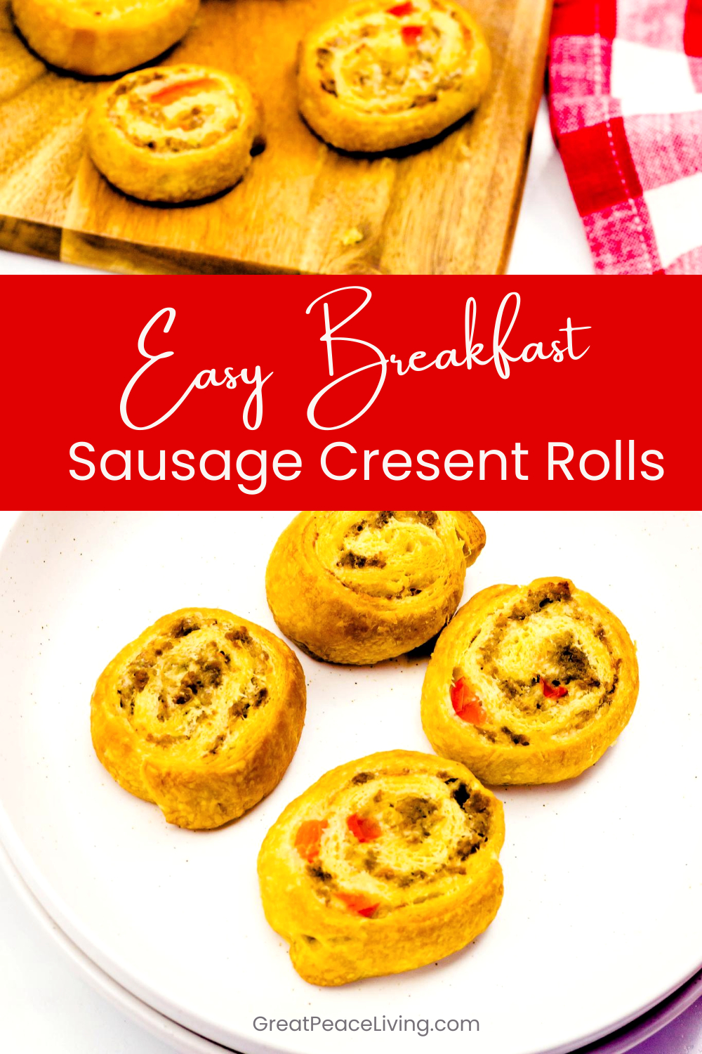 Easy Breakfast Sausage Crescent Rolls