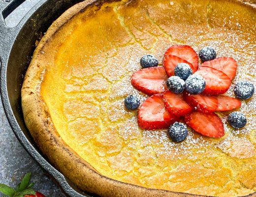 Dutch Baby Pancake Recipe | GreatPeaceLiving.com #mealplanning #breakfastideas #dutchbabypancakes